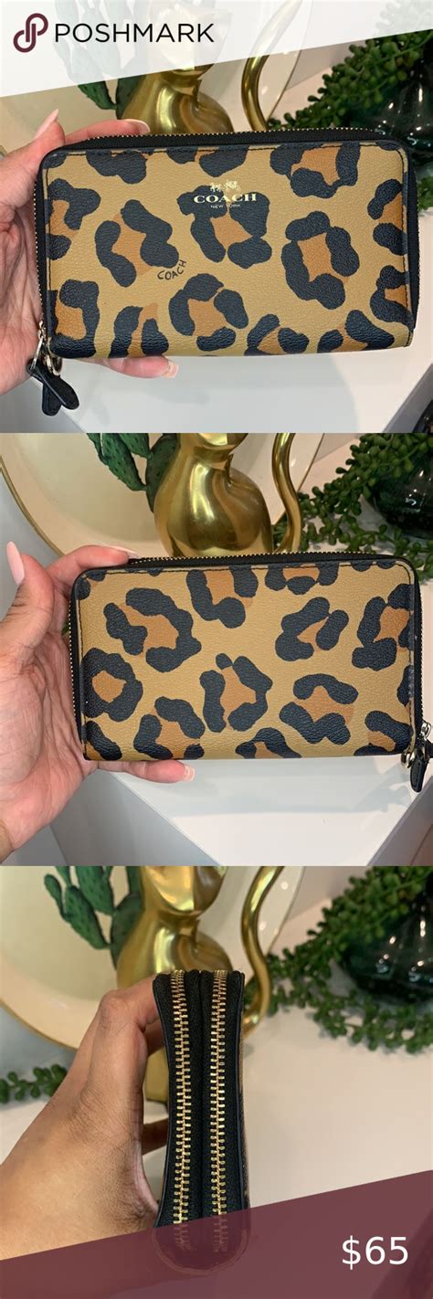 coach cheetah wallet.